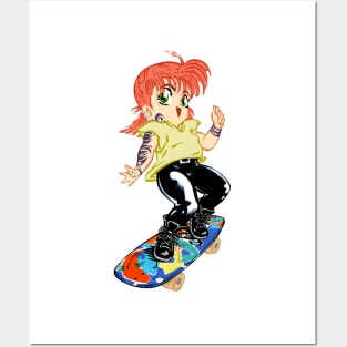 Skate Girl Posters and Art